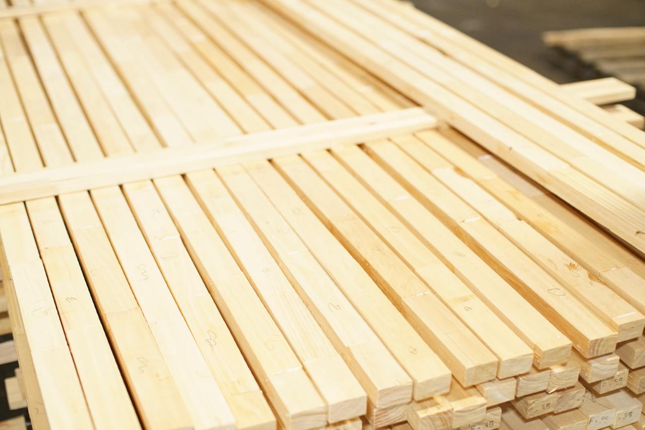 Sorted timber battens
